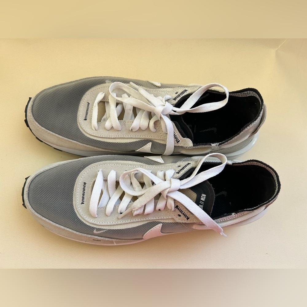 Nike WOMEN White and Gray Lifestyle Sneakers - Picture 3 of 9
